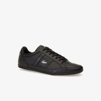 Lacoste Chaymon Nappa Leather Sneakers - Tenisky Pánské Černé | CZ-IlUkCD